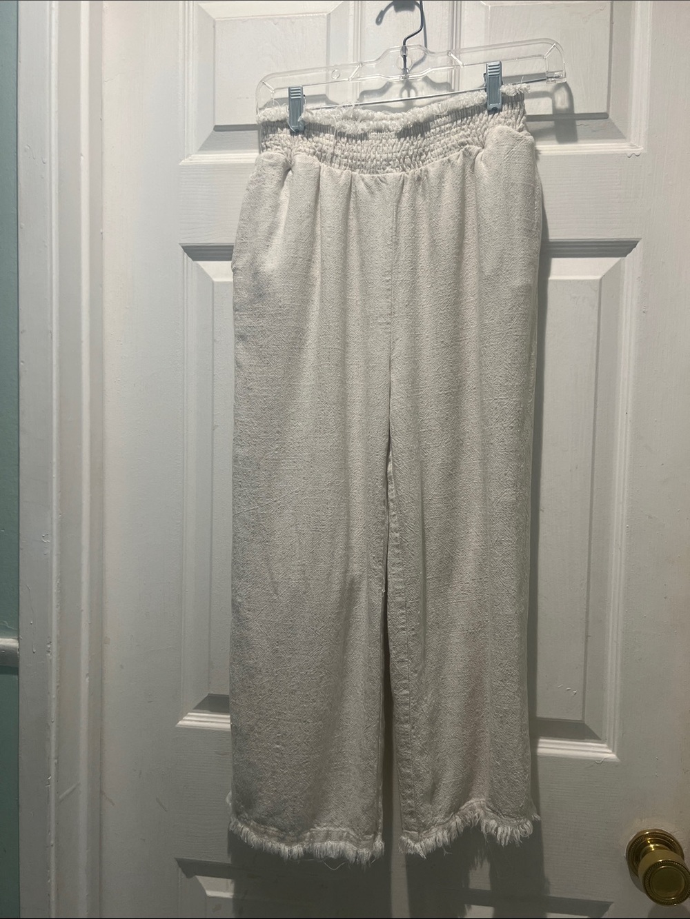 Women’s Cream Terry Lined Lounge Pants